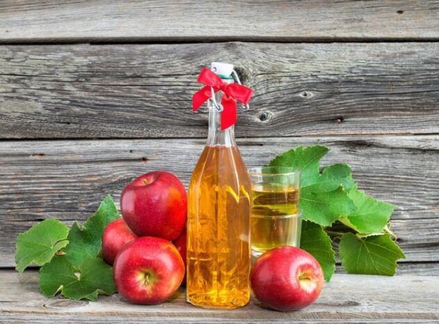 Apple cider vinegar in veins